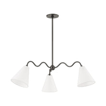 Load image into Gallery viewer, Onda Chandelier in Old Bronze (3-Light).
