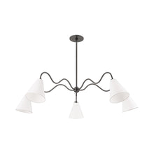 Load image into Gallery viewer, Onda Chandelier in Old Bronze (5-Light).
