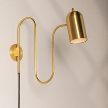 Load image into Gallery viewer, Romee Plug-in Wall Light in Detail.
