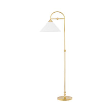 Load image into Gallery viewer, Sang Floor Lamp in Aged Brass.
