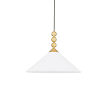 Load image into Gallery viewer, Sang Pendant Light in Aged Brass.
