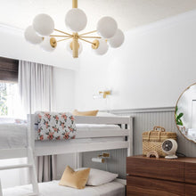 Load image into Gallery viewer, Stella Chandelier in bedroom.
