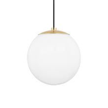 Load image into Gallery viewer, Stella Pendant Light in Aged Brass (Large).
