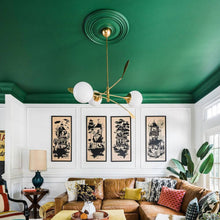 Load image into Gallery viewer, Victoria Chandelier in living room.

