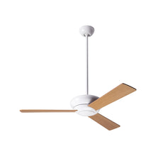 Load image into Gallery viewer, Altus 42-Inch Ceiling Fan in Gloss White/Maple.

