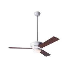 Load image into Gallery viewer, Altus 42-Inch LED Ceiling Fan in Gloss White/Mahogany (42-Inch).
