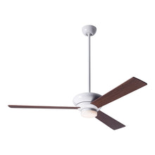 Load image into Gallery viewer, Altus 52-Inch LED Ceiling Fan in Gloss White/Mahogany (52-Inch).

