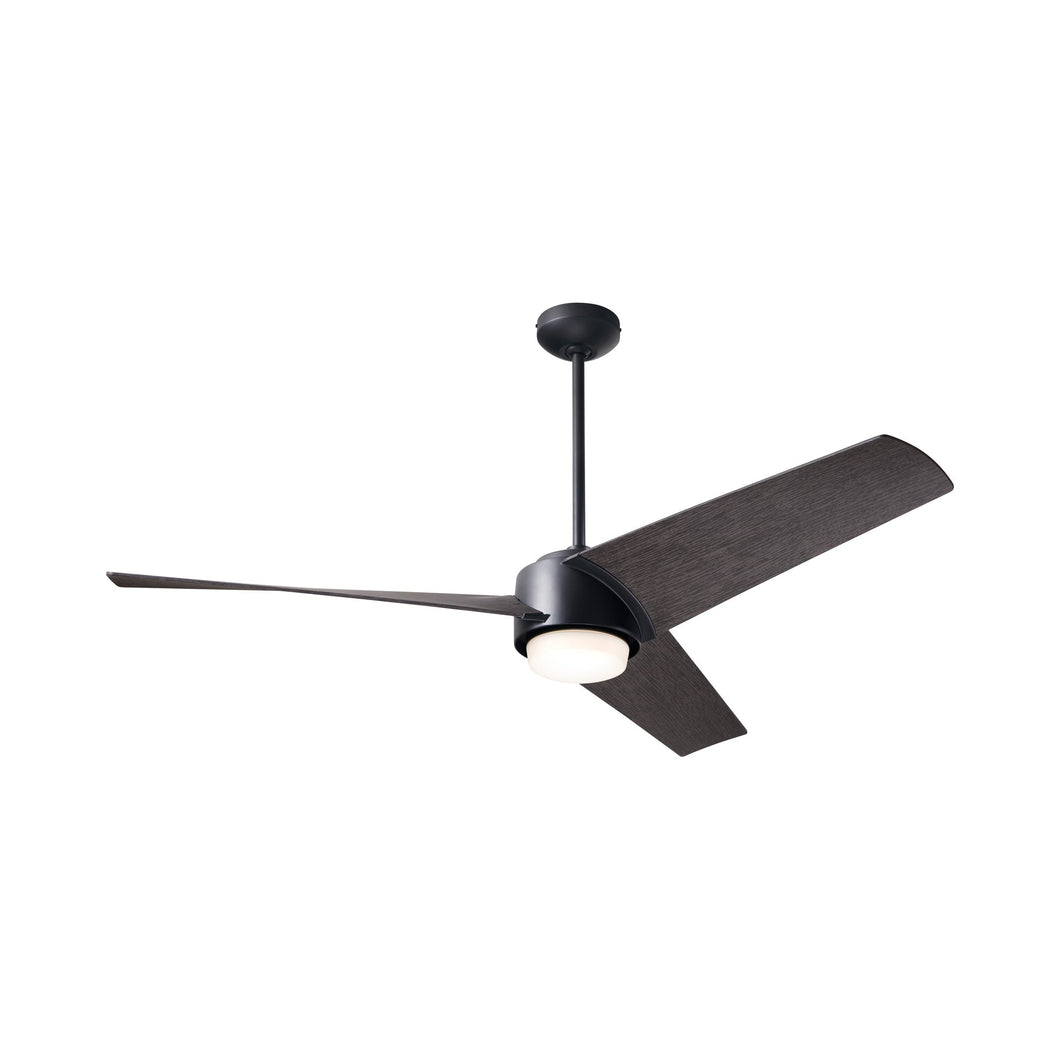 Ambit DC LED Ceiling Fan in Matte Black (Ebony Blade).