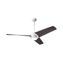 Load image into Gallery viewer, Ambit DC LED Ceiling Fan in Matte White (Ebony Blade).
