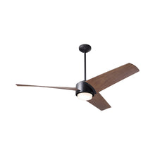 Load image into Gallery viewer, Ambit DC LED Ceiling Fan in Matte Black (Mahogany Blade).
