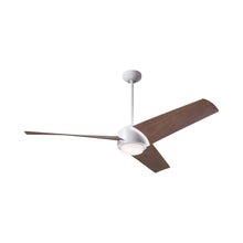 Load image into Gallery viewer, Ambit DC LED Ceiling Fan in Matte White (Mahogany Blade).
