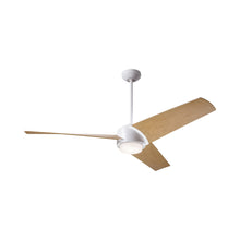 Load image into Gallery viewer, Ambit DC LED Ceiling Fan in Matte White (Maple Blade).
