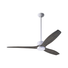 Load image into Gallery viewer, Arbor DC Ceiling Fan in Gloss White (Graywash Blade).

