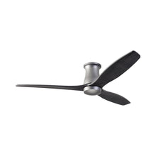 Load image into Gallery viewer, Arbor DC Flush Mount Ceiling Fan in Graphite (Ebony Blade).

