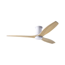 Load image into Gallery viewer, Arbor DC Flush Mount Ceiling Fan in Gloss White (Maple Blade).

