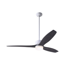 Load image into Gallery viewer, Arbor DC LED Ceiling Fan in Gloss White (Ebony Blade).
