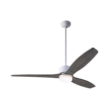Load image into Gallery viewer, Arbor DC LED Ceiling Fan in Gloss White (Graywash Blade).
