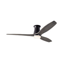 Load image into Gallery viewer, Arbor DC LED Flush Mount Ceiling Fan in Dark Bronze (Graywash Blade).

