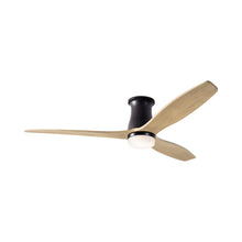 Load image into Gallery viewer, Arbor DC LED Flush Mount Ceiling Fan in Dark Bronze (Maple Blade).
