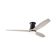 Load image into Gallery viewer, Arbor DC LED Flush Mount Ceiling Fan in Dark Bronze (Whitewash Blade).
