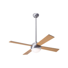 Load image into Gallery viewer, Ball 42-Inch Ceiling Fan in Brushed Aluminum/Maple (LED).
