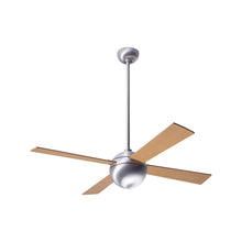 Load image into Gallery viewer, Ball 42-Inch Ceiling Fan in Brushed Aluminum/Maple (Non-LED).
