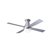Load image into Gallery viewer, Ball 42-Inch Flush Mount Ceiling Fan in Brushed Aluminum/Aluminum (LED).
