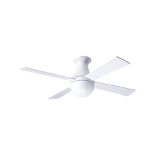 Load image into Gallery viewer, Ball 42-Inch Flush Mount Ceiling Fan in Gloss White/White (Non-LED).
