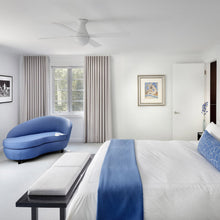 Load image into Gallery viewer, Ball 42-Inch Flush Mount Ceiling Fan in bedroom.
