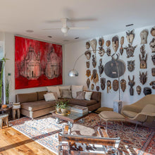 Load image into Gallery viewer, Ball 52-Inch Ceiling Fan in living room.
