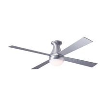 Load image into Gallery viewer, Ball 52-Inch Flush Mount Ceiling Fan in Brushed Aluminum/Aluminum (LED).
