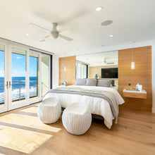 Load image into Gallery viewer, Ball 52-Inch Flush Mount Ceiling Fan in bedroom.
