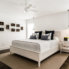 Load image into Gallery viewer, Ball 52-Inch Flush Mount Ceiling Fan in bedroom.
