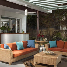 Load image into Gallery viewer, Cirrus DC Ceiling Fan in living room.
