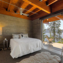 Load image into Gallery viewer, Cirrus DC Ceiling Fan in bedroom.
