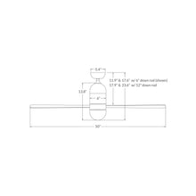 Load image into Gallery viewer, Cirrus DC Ceiling Fan - line drawing.
