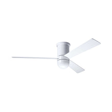 Load image into Gallery viewer, Cirrus DC Flush Mount Ceiling Fan in Gloss White (White).
