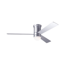 Load image into Gallery viewer, Cirrus DC LED Flush Mount Ceiling Fan in Brushed Aluminum (Aluminum).
