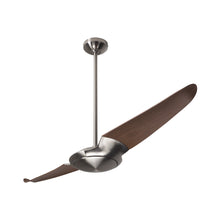Load image into Gallery viewer, IC/Air 2 Ceiling Fan in Bright Nickel (Mahogany).
