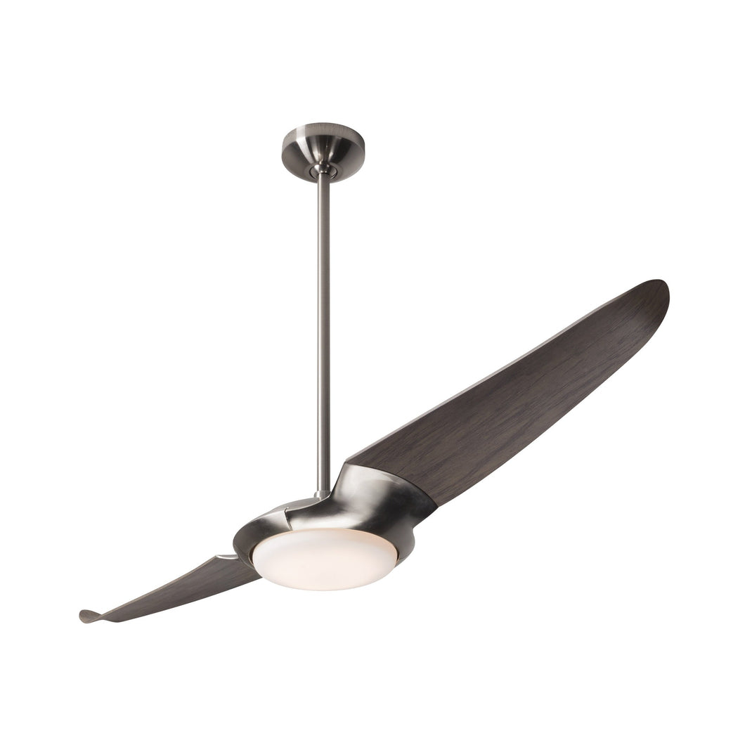 IC/Air 2 LED Ceiling Fan in Bright Nickel (Graywash).