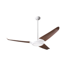 Load image into Gallery viewer, IC/Air 3 Ceiling Fan in Gloss White (Mahogany).
