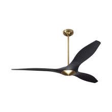 Load image into Gallery viewer, IC/Brisa DC Ceiling Fan in Satin Brass/Matte Black.
