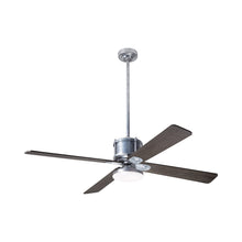 Load image into Gallery viewer, Industry DC LED Ceiling Fan in Galvanized/Graywash.
