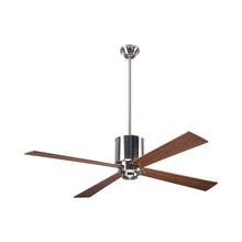 Load image into Gallery viewer, Lapa Ceiling Fan in Bright Nickel/Mahogany.
