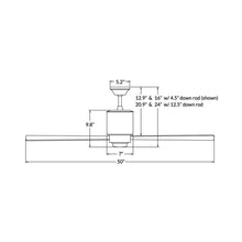 Load image into Gallery viewer, Lapa Ceiling Fan - line drawing.
