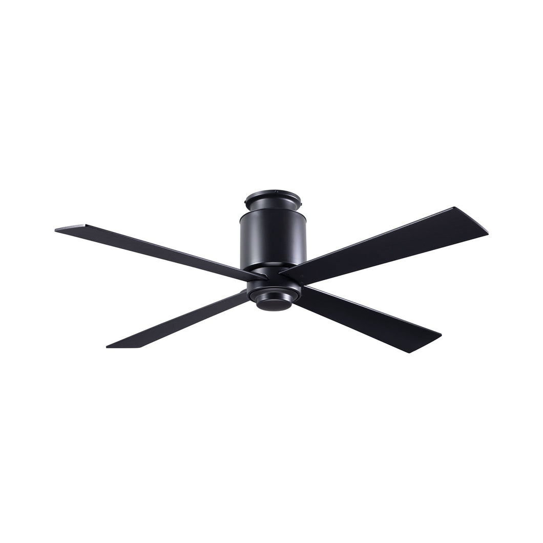 Lapa Flush Mount Ceiling Fan in Dark Bronze/Black.