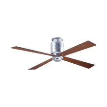 Load image into Gallery viewer, Lapa Flush Mount Ceiling Fan in Galvanized/Mahogany.

