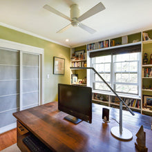 Load image into Gallery viewer, Lapa Flush Mount Ceiling Fan in home office.
