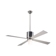 Load image into Gallery viewer, Lapa LED Ceiling Fan in Bright Nickel/Nickel.
