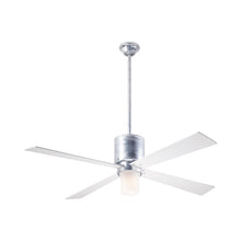 Load image into Gallery viewer, Lapa LED Ceiling Fan in Galvanized/White.

